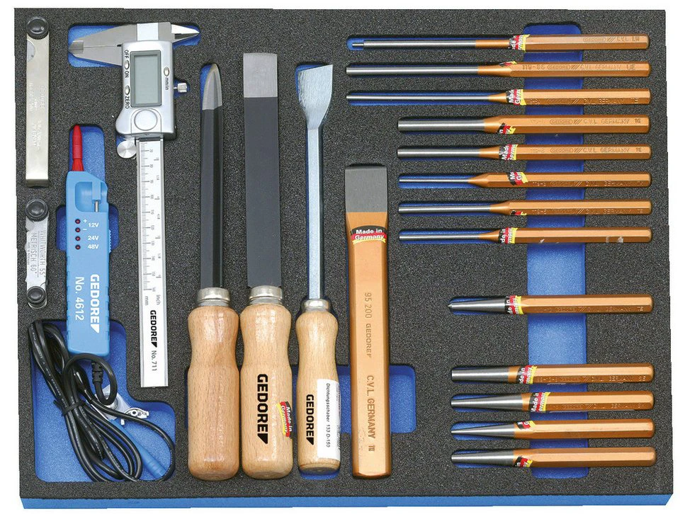 Gedore Werkzeugset 2005 CT2-119 21-teilig im Check-Tool-Modul