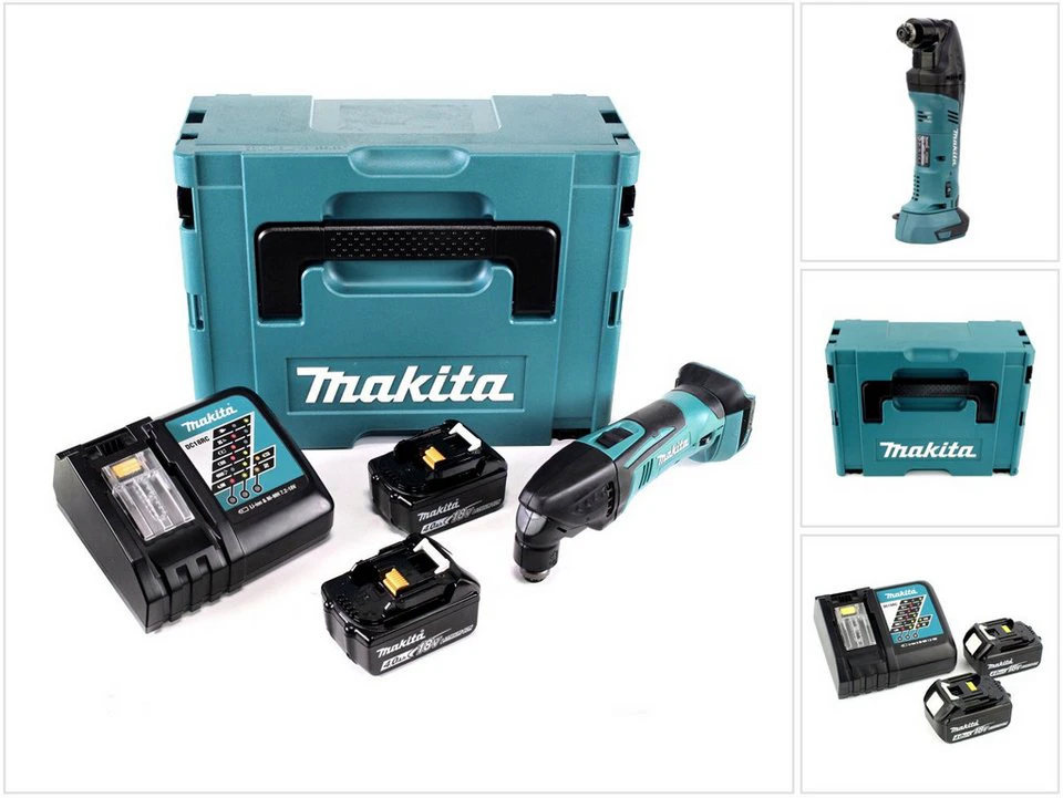 Makita DTM 50 Akku-Multifunktionswerkzeug 18 V Li-Ion 4,0 Ah Makpac