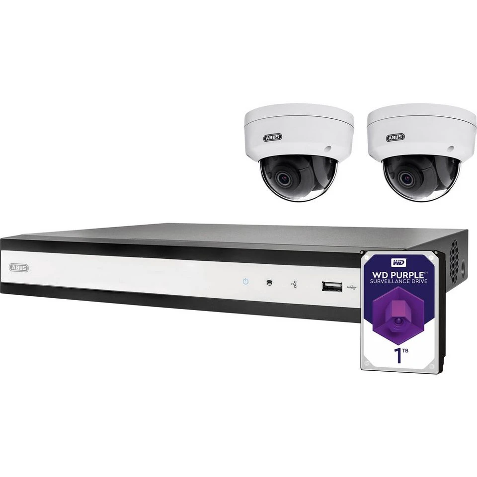 ABUS Performance Line 4-Kanal PoE Set TVVR36422D Überwachungskamera 2MPx 1TB HDD