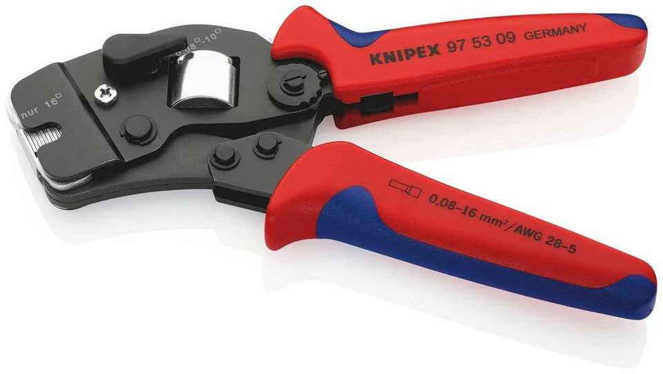 Knipex Crimpzange 97 53 09 Aderendhülsen Fronteinführung selbsteinstellend 190 mm
