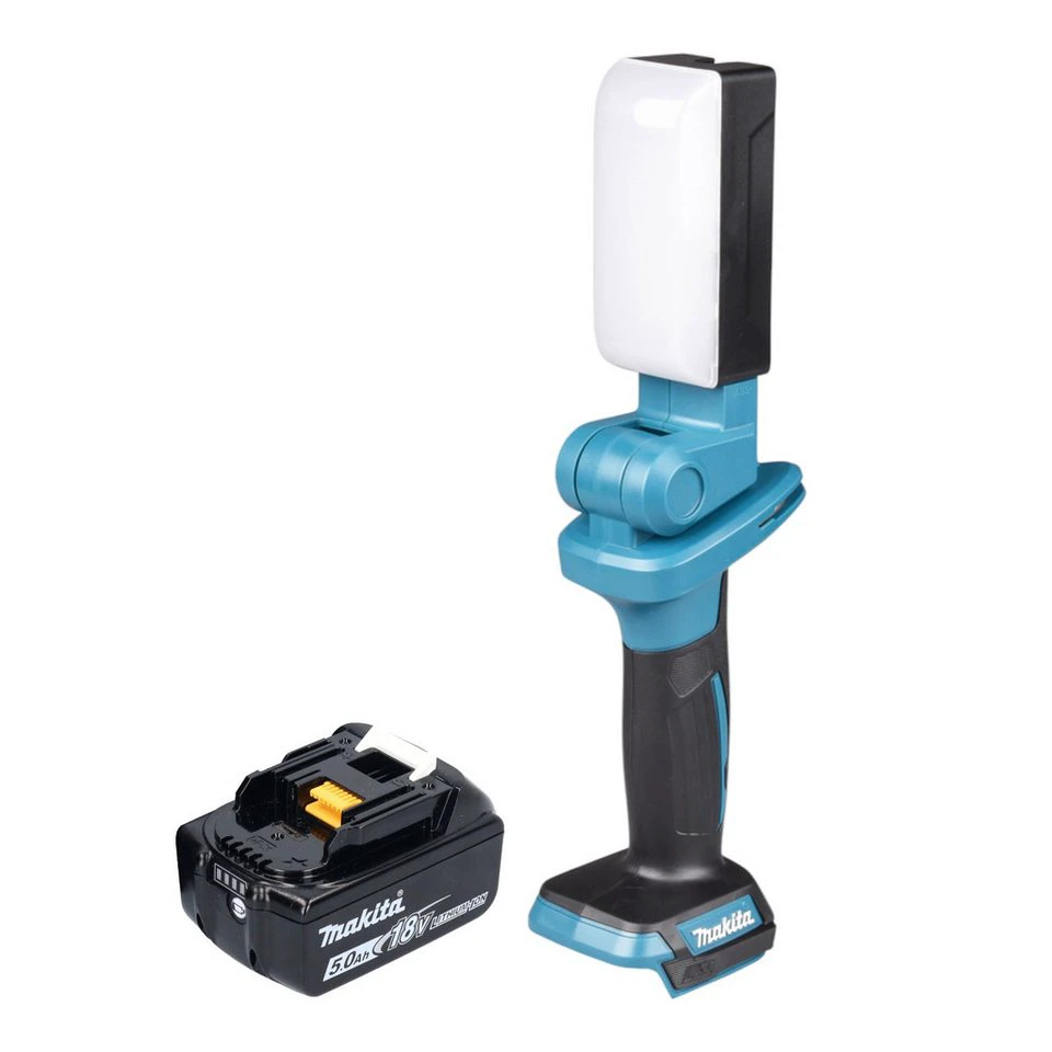 Makita Baustrahler DML 816 X 18 V 500 lm LED mit 1x Akku 5,0 Ah ohne Ladegerät