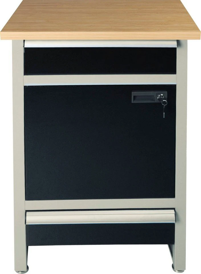 ONDIS24 Werkbank PRO Finn Plus 60 x 60 x 95 cm Buchenholzarbeitsplatte