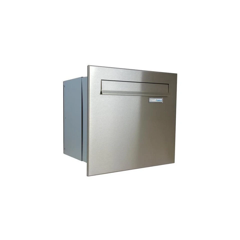 Letterbox24 A-042 Durchwurfbriefkasten AV-Serie Edelstahl variable Tiefe Frontplatte 390 x 430 mm
