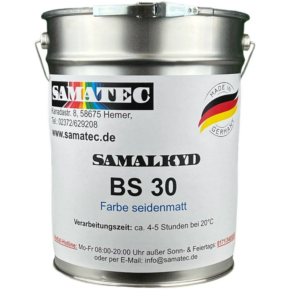 Samatec Fassadenfarbe BS30 1kg seidenmatt wasserverdünnbar einkomponentig