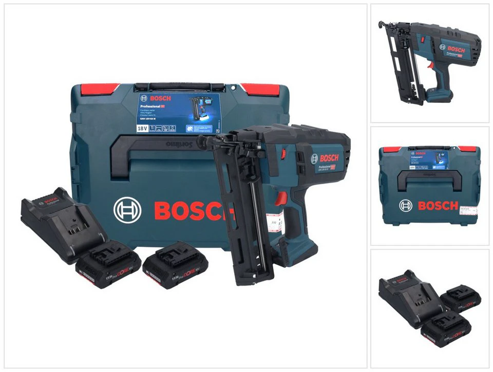 Bosch Professional GNH 18V-64 M Akku-Nagler 18 V 64 mm 2x ProCORE Akku 0601481003