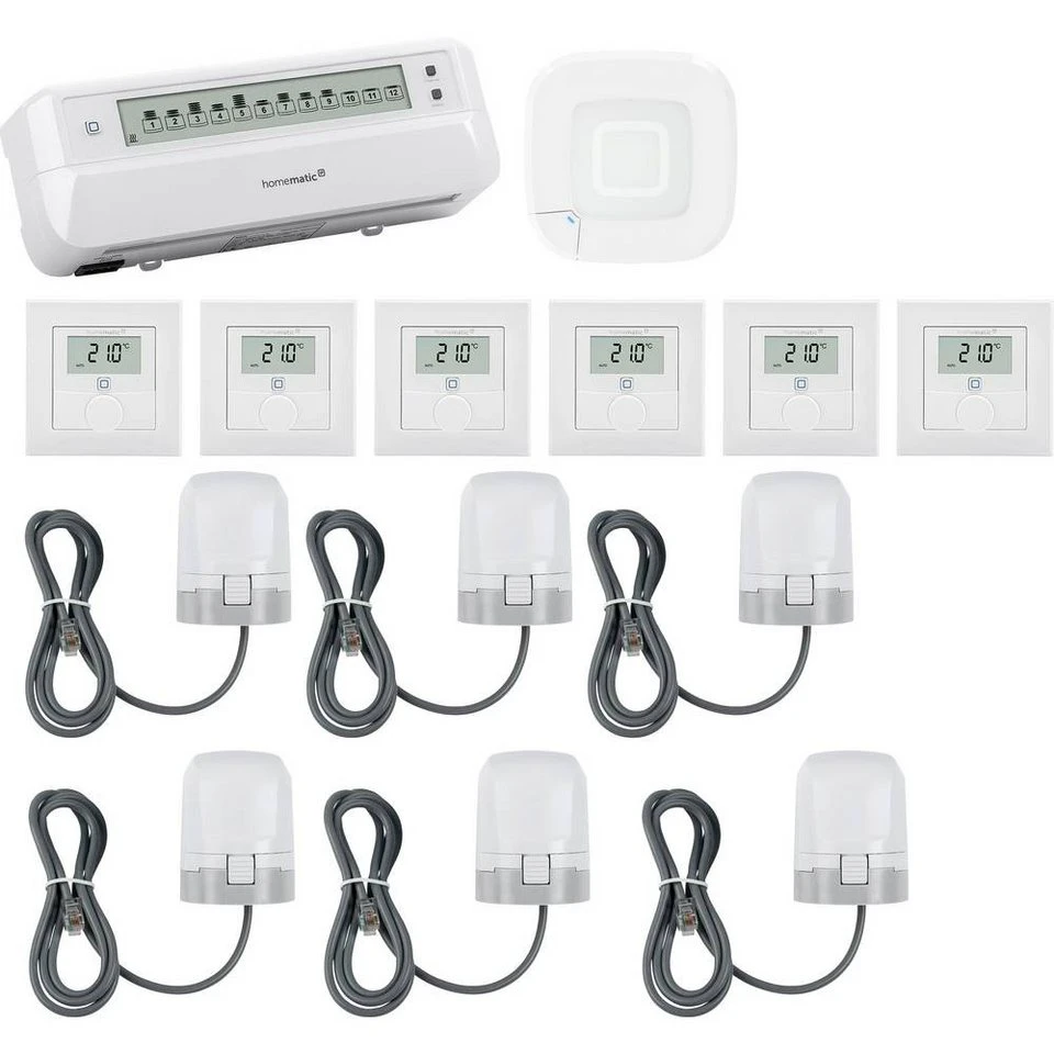 Homematic IP Smart-Home Starter-Set Access Point 2 161314A0 6x156669A0 6x153309A0 153621A0