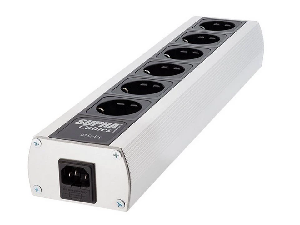 Supra Cables Netzleiste MD-06 EU SP ohne Schalter Steckdosenleiste