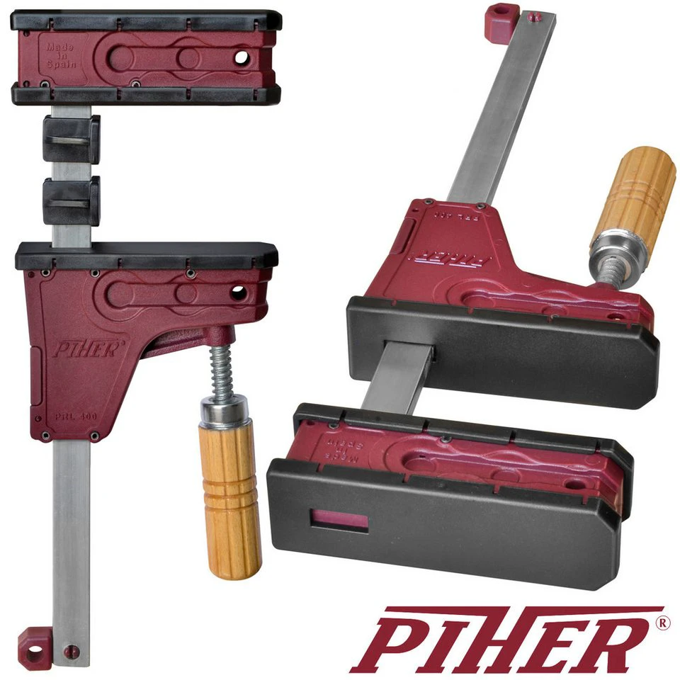Piher Einhandzwinge PRL 400 4 Stück Parallel Schraubzwinge 400 kg 80 cm