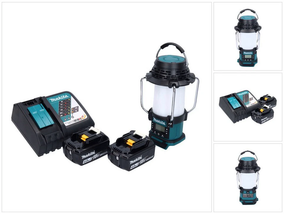 Makita DMR 055 Akku Radio mit Laterne 14,4 V 18 V FM 2x Akku