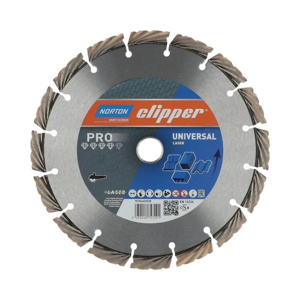 NORTON CLIPPER Diamanttrennscheibe Pro Universal Laser 350x20 mm 70184607691