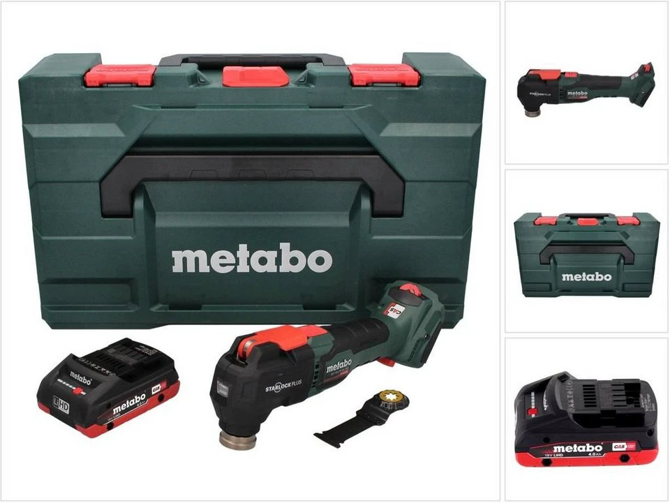 Metabo Akku-Multifunktionswerkzeug MT 18 LTX BL QSL 18 V Brushless Starlock Plus mit 1x Akku