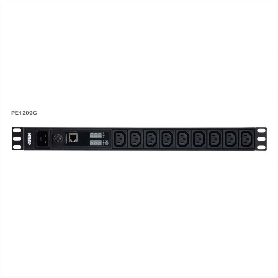 Aten PE1209G Basis PDU mit Messfunktion 1U Steckdosenleiste