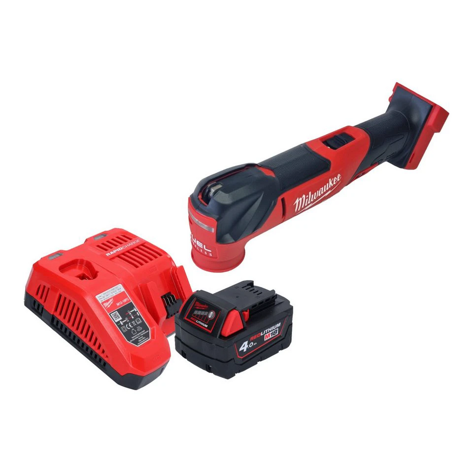 Milwaukee M18 FMT Akku-Multifunktionswerkzeug 18 V Brushless 4,0 Ah Ladegerät