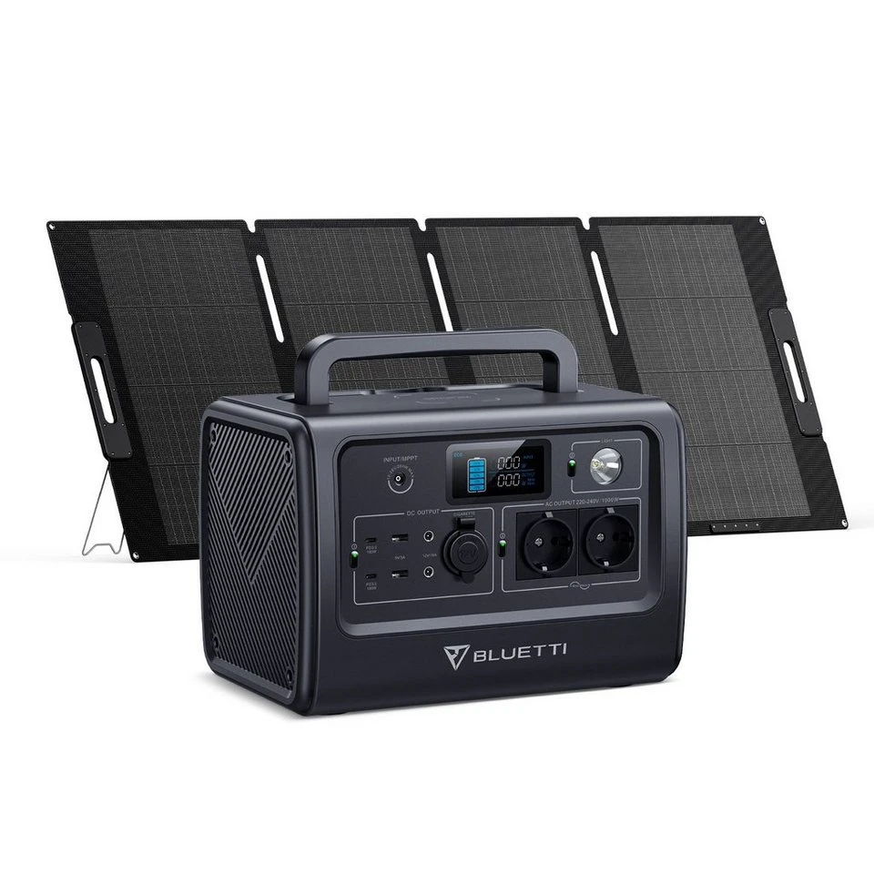 BLUETTI EB70 Stromerzeuger 716Wh LiFePO4 1000W Solar Generator Powerstation