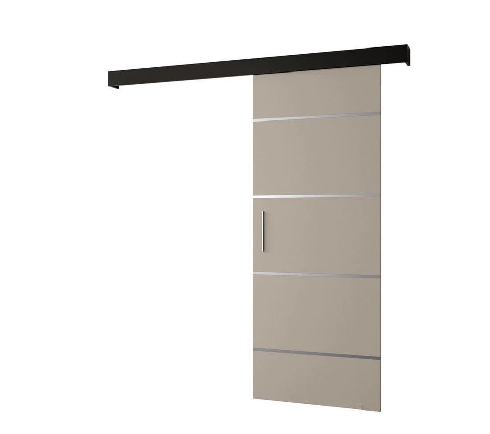 ABIKS MÖBEL Schiebetür SALWADOR IV Innenschiebetür 16 mm Laminatplatte Aluminium-Schiene