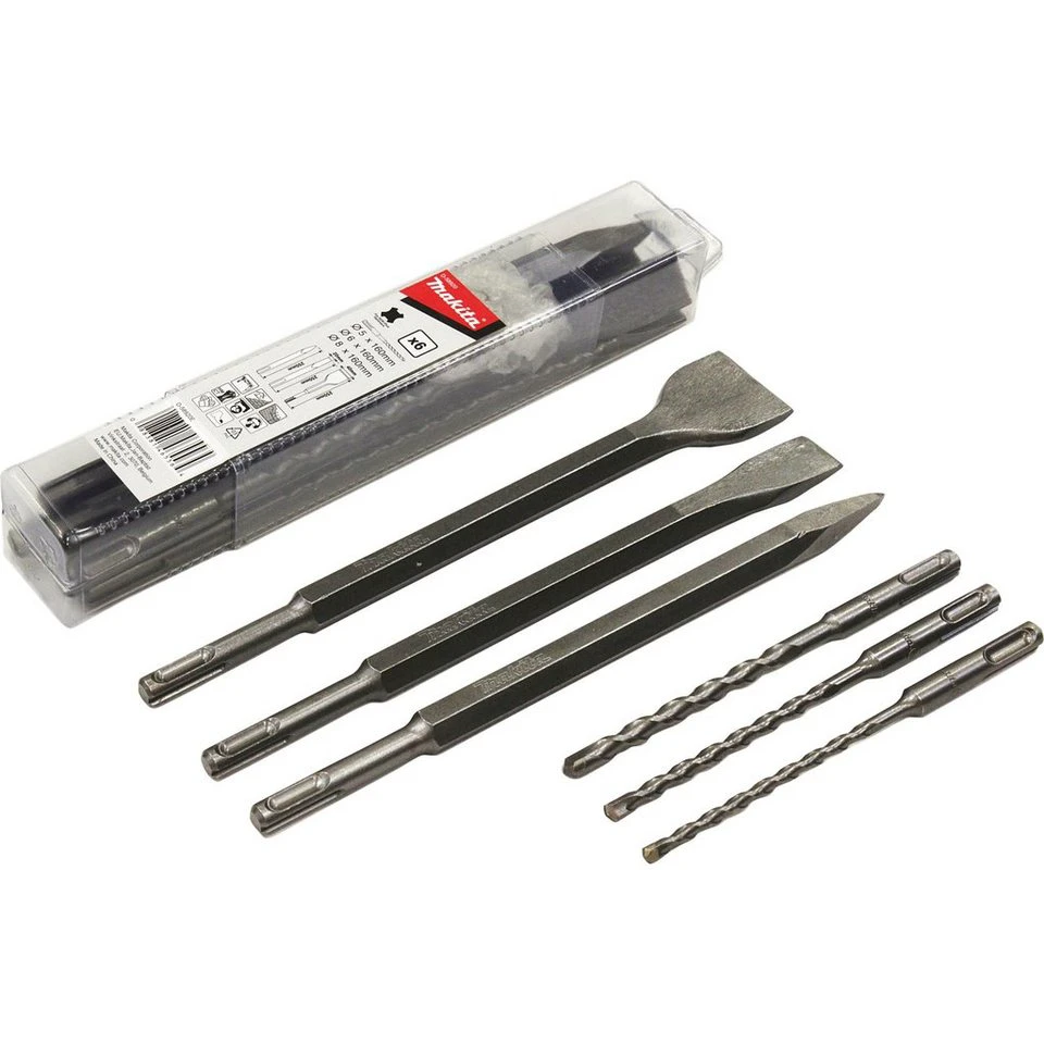 Makita SDS+ Bohrer- und Meißel-Set D-58920 6-teilig Kunststoff-Box
