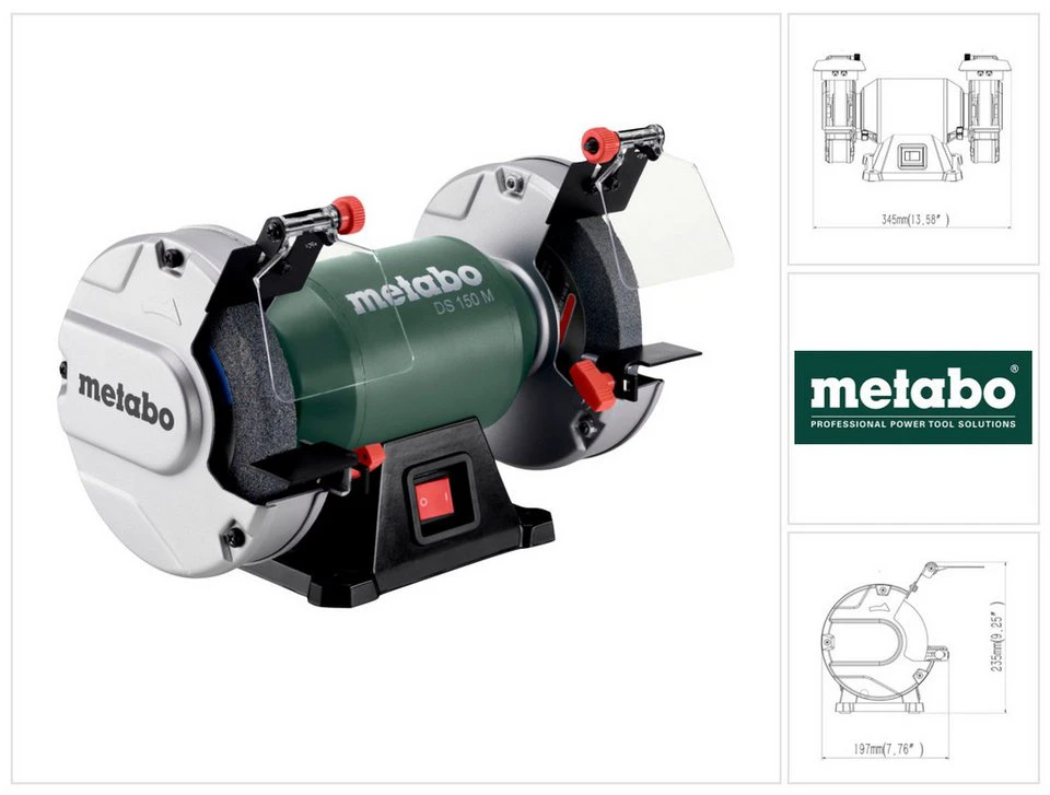 Metabo DS 150 M Doppelschleifmaschine 370 W 150 x 20 x 20 mm