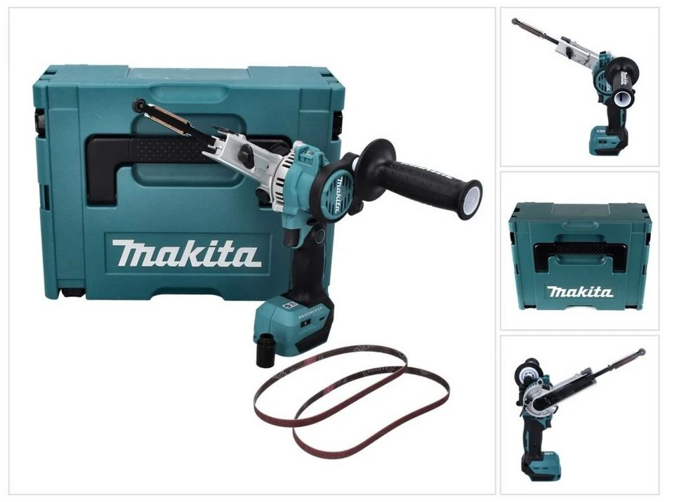 Makita DBS 180 Akku-Bandfeile 18 V 9 x 533 mm Brushless mit Makpac ohne Akku und Ladegerät