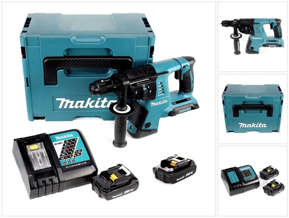 Makita DHR 264 Akku-Bohrhammer 36 V 2 x 18 V 3,0 J SDS-Plus