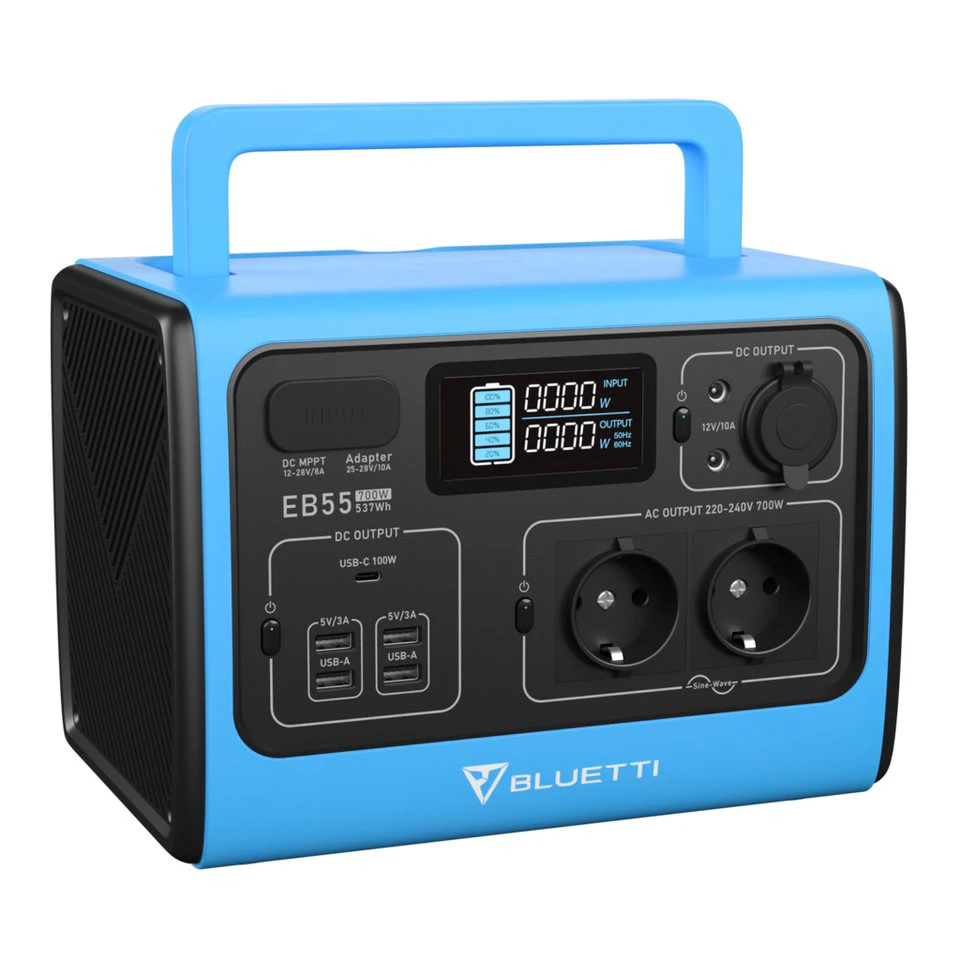 BLUETTI EB55 Stromgenerator 537Wh 700W schwarz
