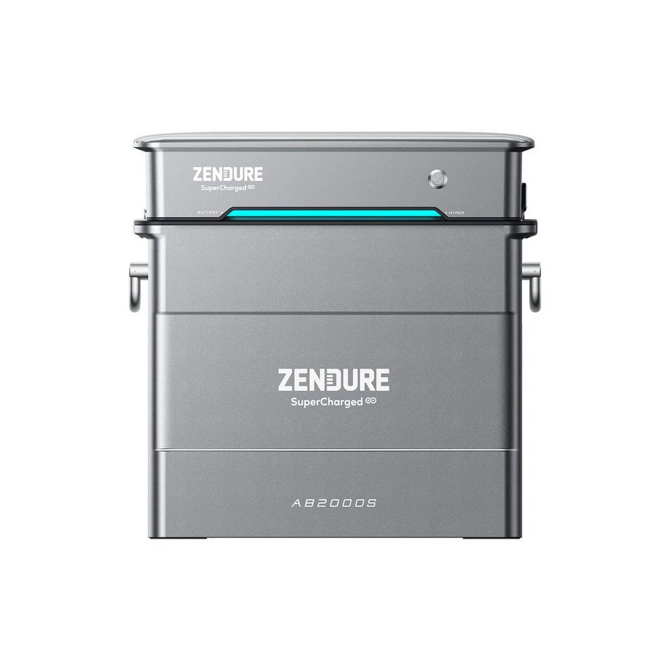 ZENDURE SuperCharged Balkonkraftwerk SolarFlow Hyper 2000 AB2000S 1920Wh LiFePO4 Akku 1800W