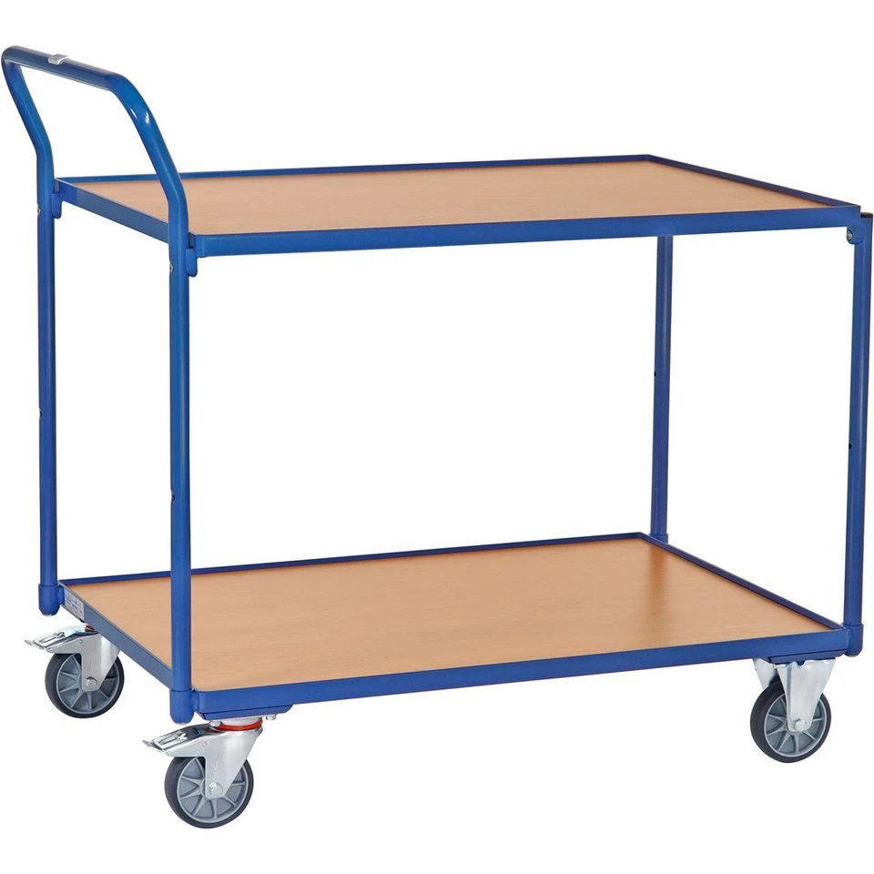 FETRA Tischwagen 2744 Transportwagen 2 Etagen Ladefläche 1.000 x 700 mm blau