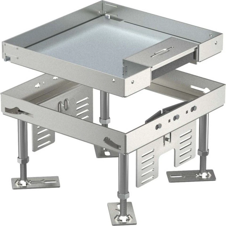 OBO Bettermann Kassette quadratisch RKSN2 4 VS 20 200x200 mm rostfreier Stahl