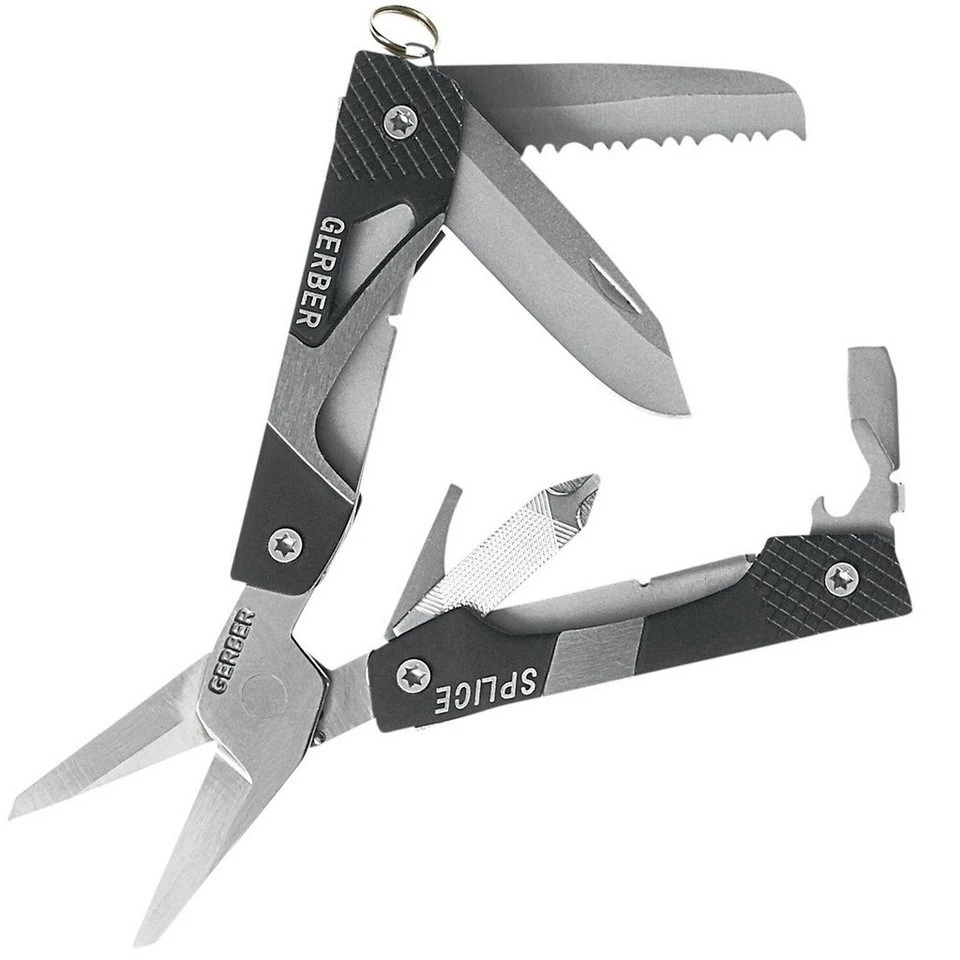 Gerber Splice Minitool 9 Werkzeuge Aluminium Edelstahl 37 mm