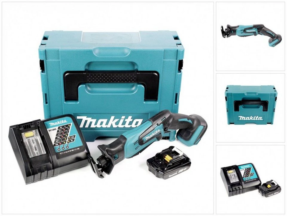 Makita Reciprosäge DJR 183 Akku 18 V mit 2,0 Ah und Ladegerät