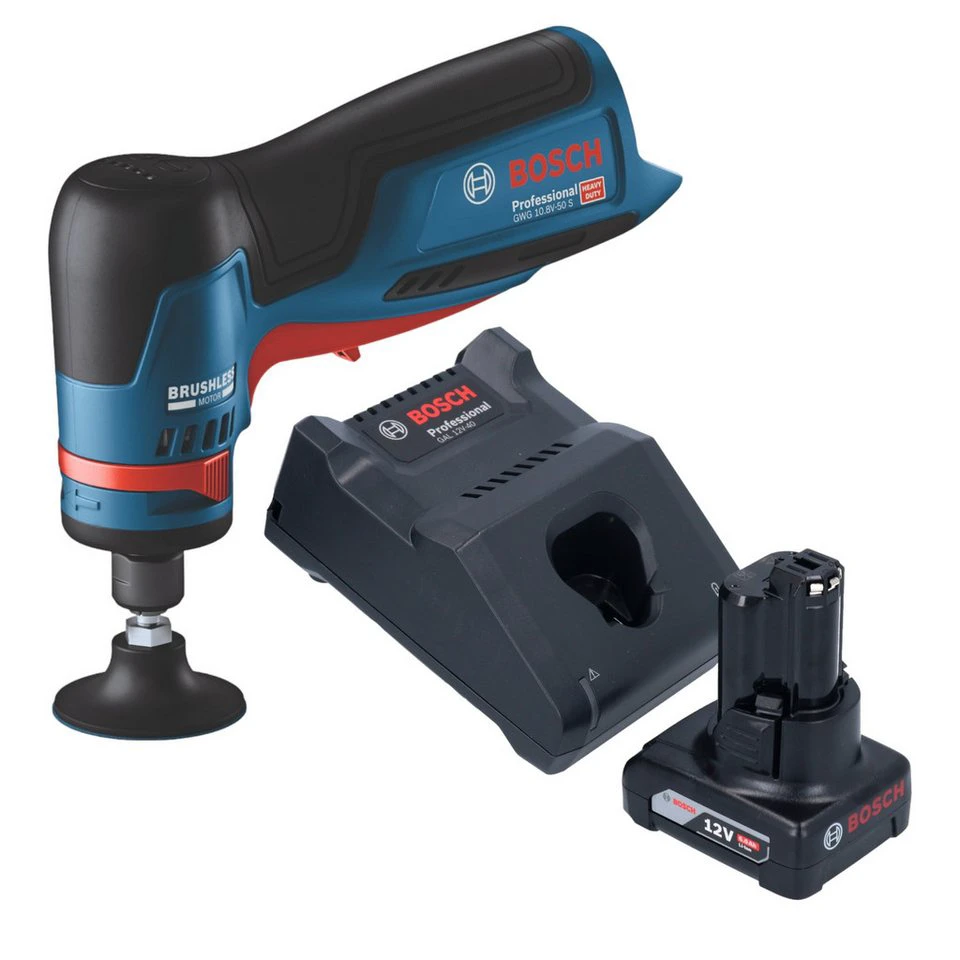Bosch Professional GWG 12V-50 S 12 V 6 mm Brushless Akku 6,0 Ah Lader
