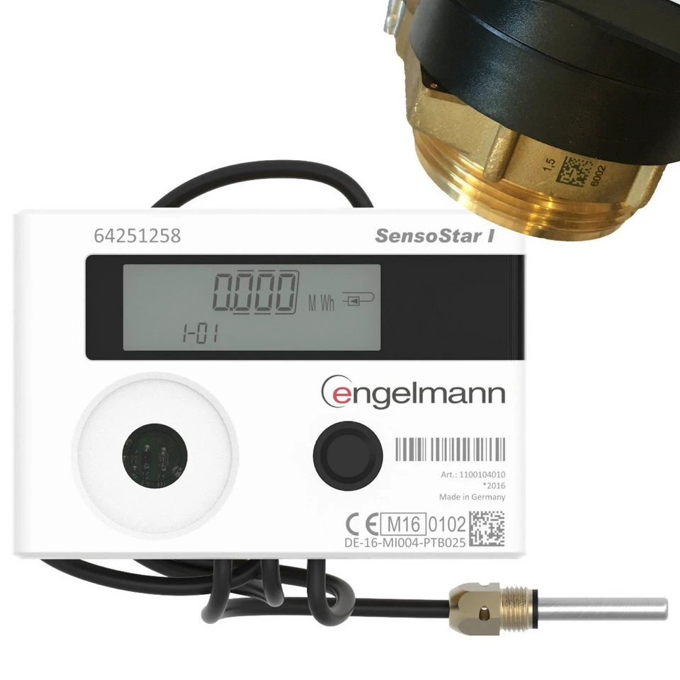 Engelmann SensoStar I Wärmemengenzähler Qp 0,6 1,5 2,5 m3/h IST Ø5,0 ohne Funk