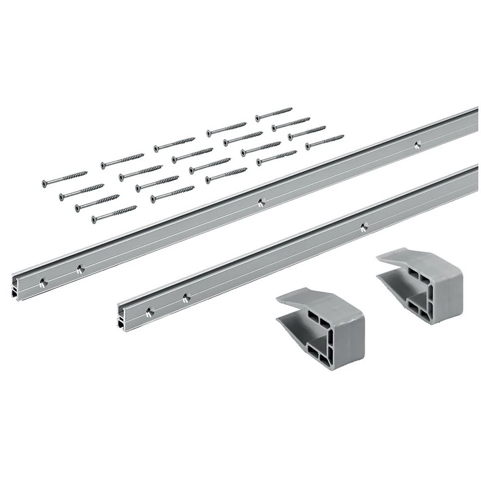 Hettich Möbelbeschlag SlideLine M Profilsets 2 Profile Profilhöhe 18 mm Länge 2500 mm