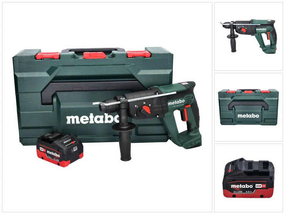 Metabo KH 18 LTX 24 Akku Kombihammer 18 V 2,1 J SDS-plus 5,5 Ah