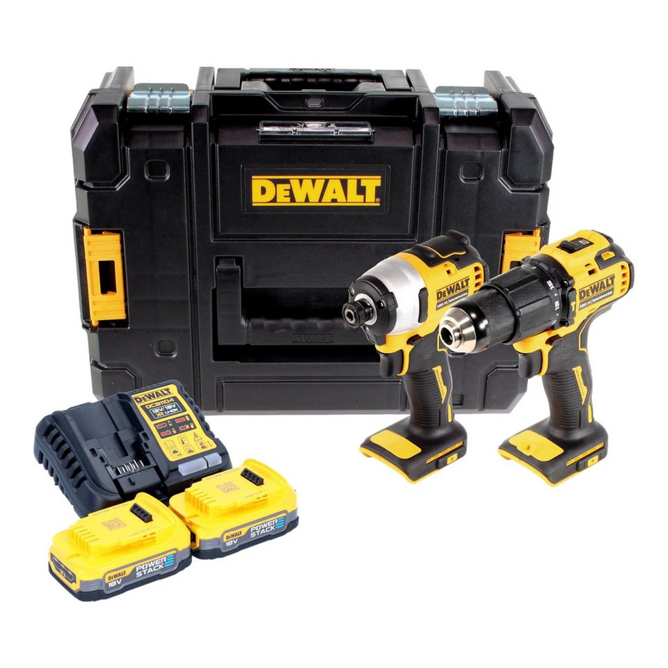 DeWalt Akku-Schlagbohrschrauber DCK 2062 E2T 18 V DCD 709 DCF 809 2x 1,7 Ah TSTAK