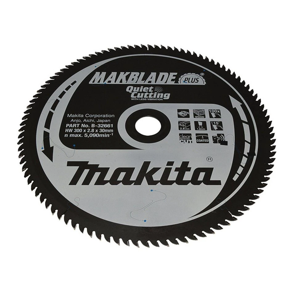 Makita MAKBLADE+ Sägeblatt B-32661 300x30x100Z Zahnwinkel 15°