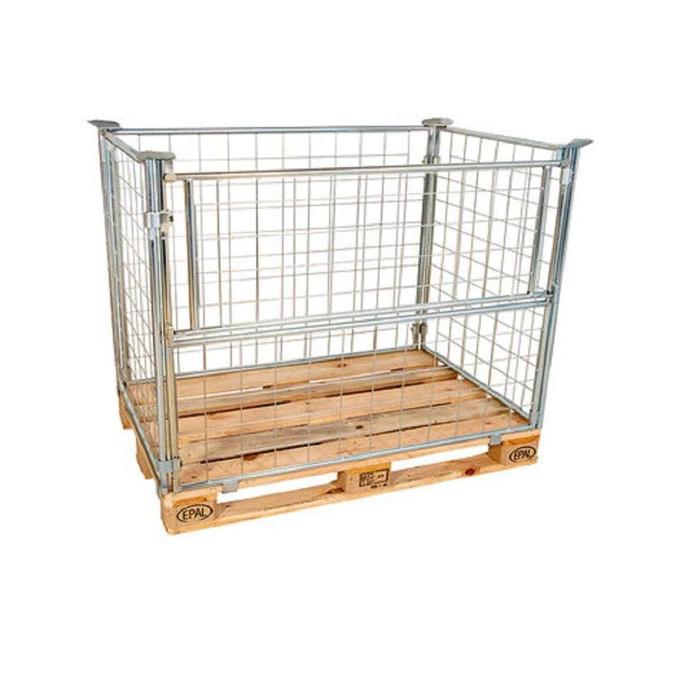 OSWALD Transportgeräte Gitteraufsatzrahmen 800 x 1200 x 1000 mm verzinkt 800 kg