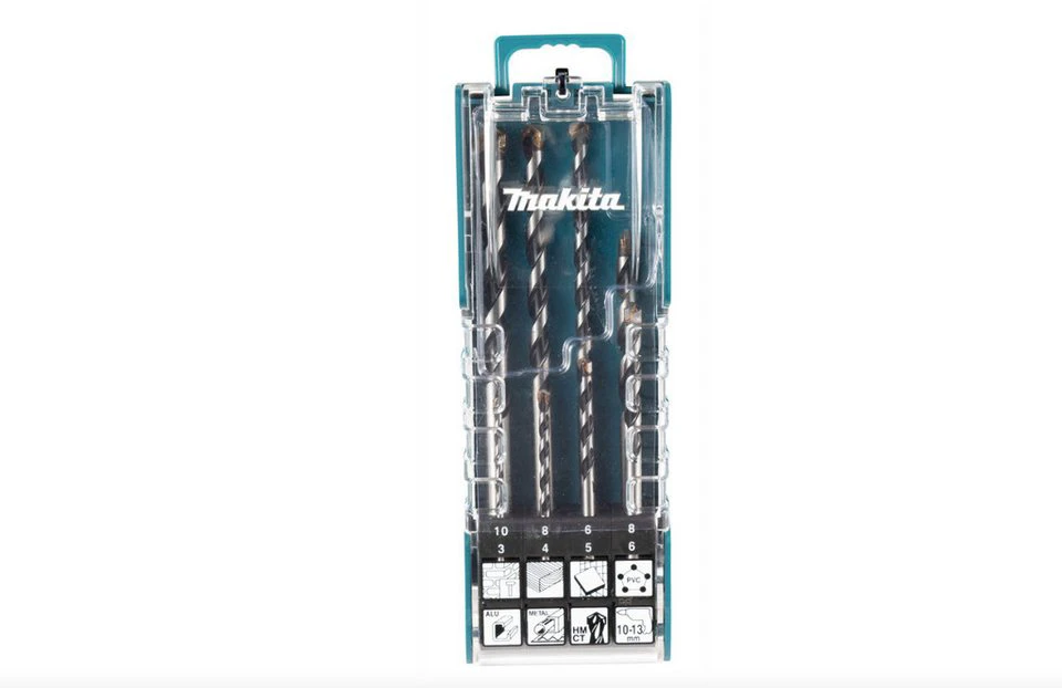Makita TCT Multibohrer-Set E-15855 8-teilig Rundschaft Kunststoff-Box