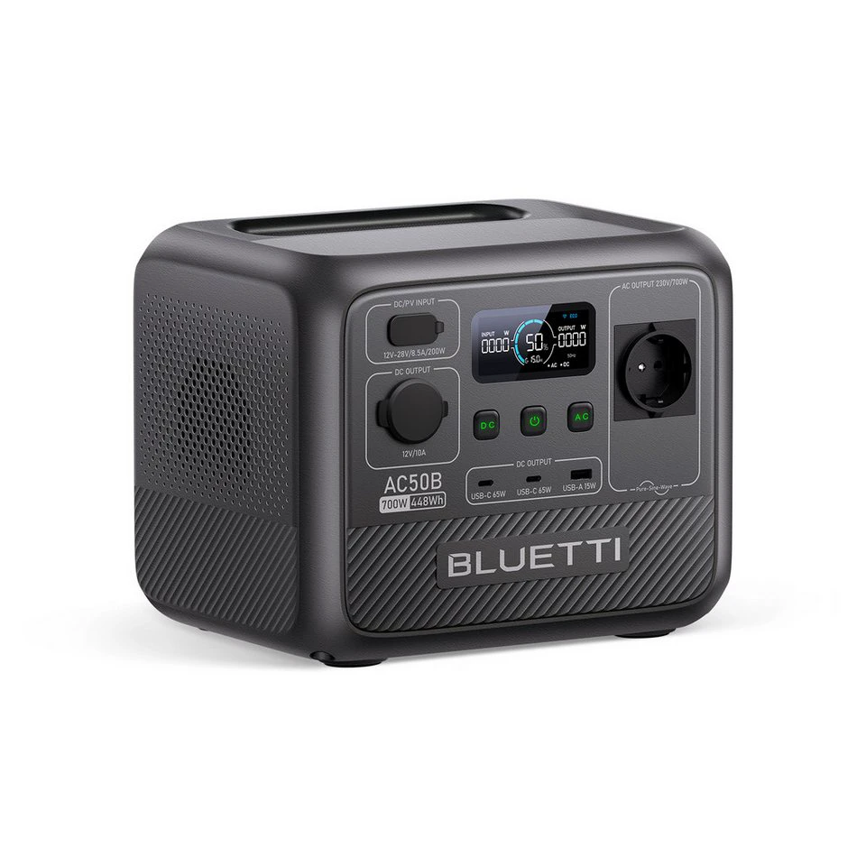 BLUETTI AC50B Tragbare Powerstation 448Wh 700W LiFePO4 Batterie
