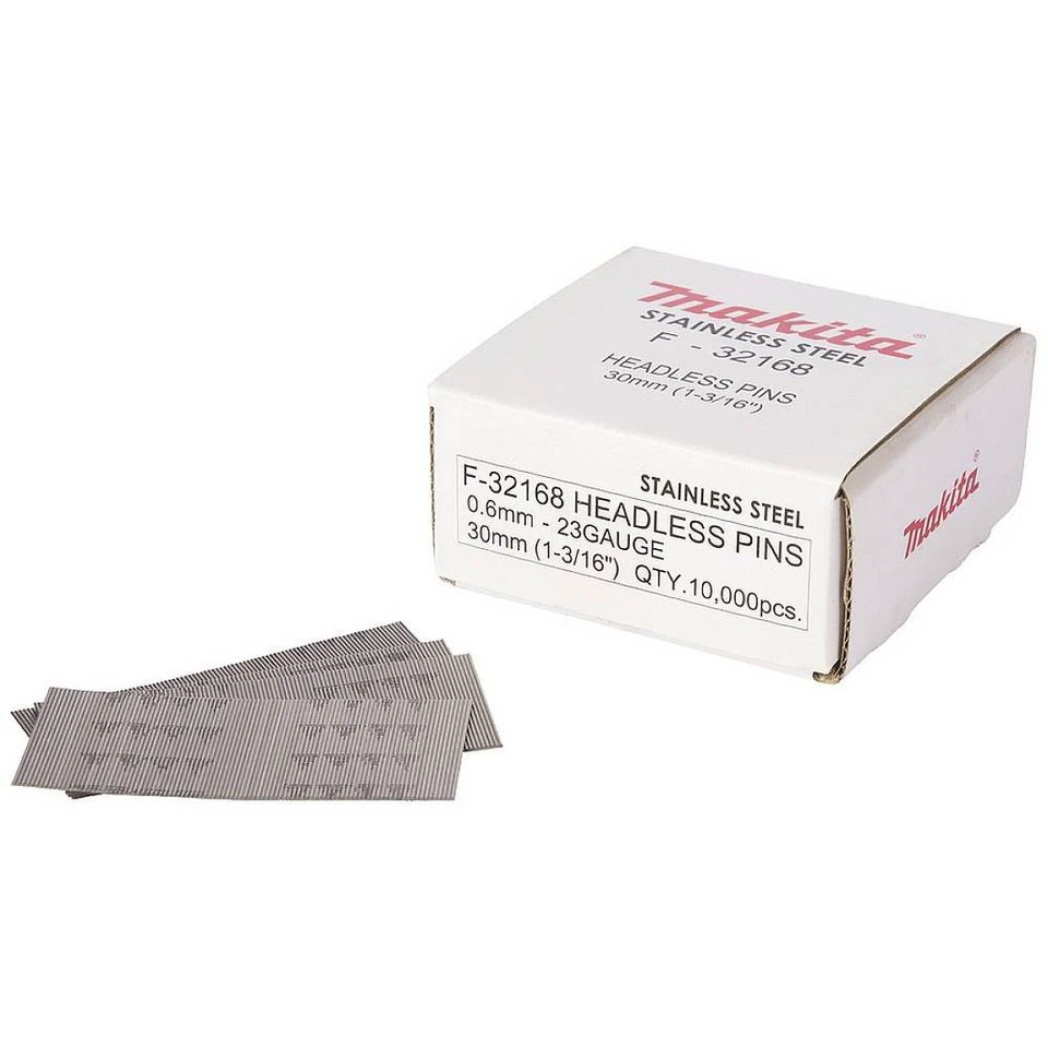 Makita Stifte F-32168 für Stiftnagler 0,6 x 30 mm INOX