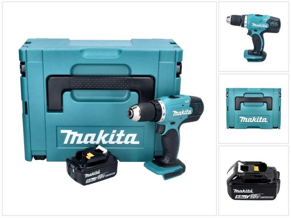 Makita Akku-Bohrschrauber DDF 453 18 V 42 Nm 1x Akku 5,0 Ah Makpac