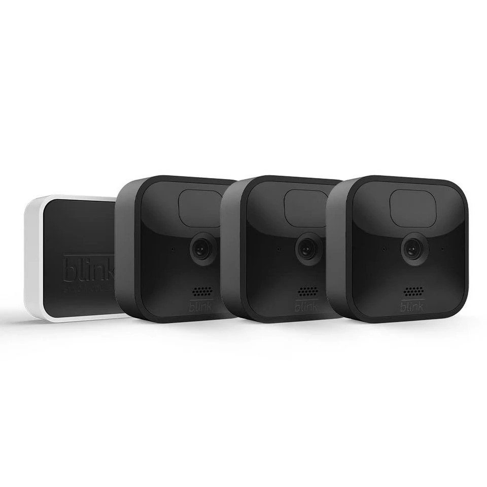 Amazon Blink Outdoor 3x Überwachungskamera kabellos 1080p witterungsbeständig