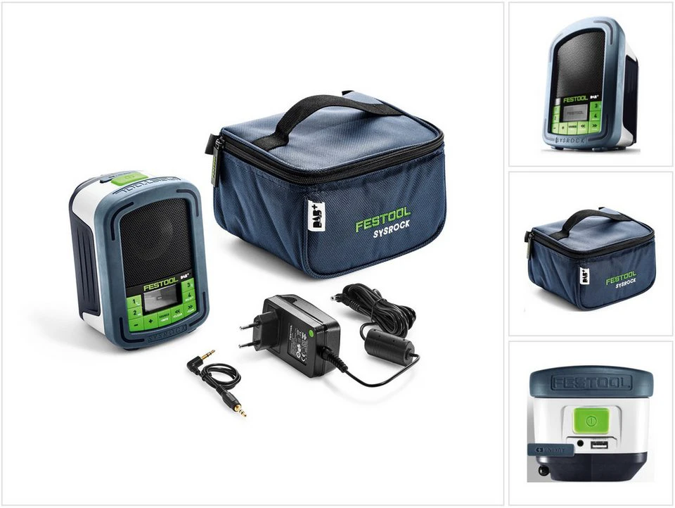 FESTOOL Sysrock BR 10 DAB+ Baustellenradio SYSROCK Solo ohne Akku