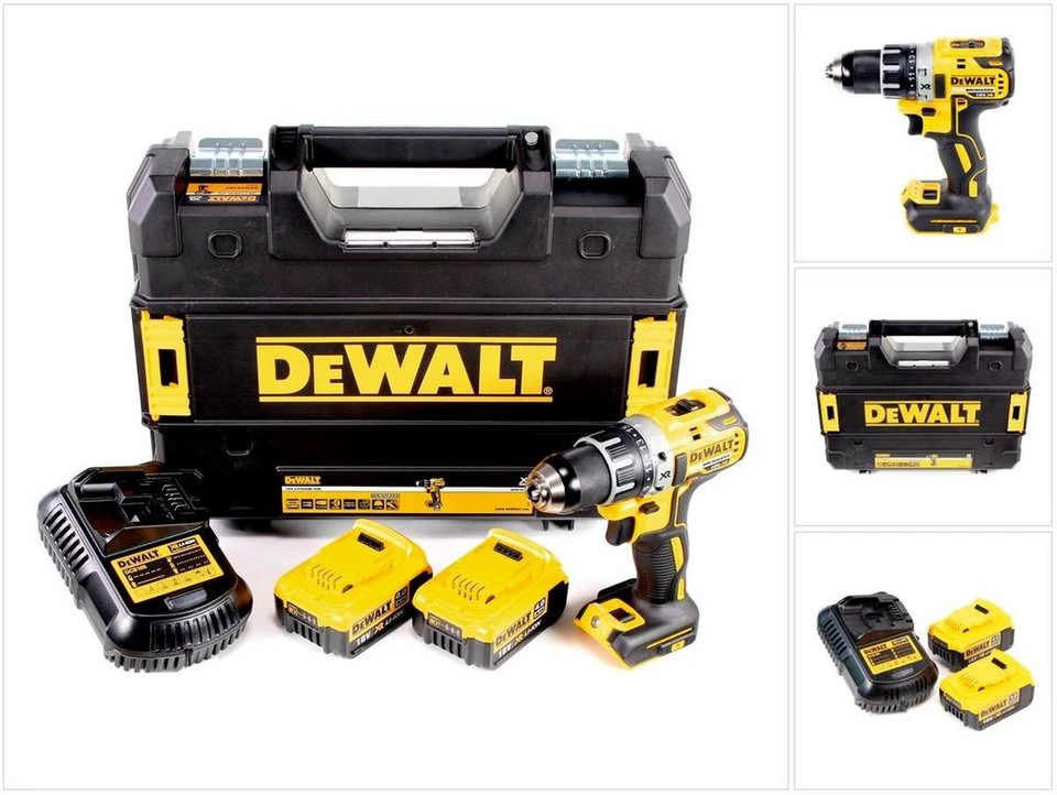 DeWalt DCD 791 Akku-Bohrschrauber Brushless 18 V 70 Nm 2x 4 Ah T-STAK