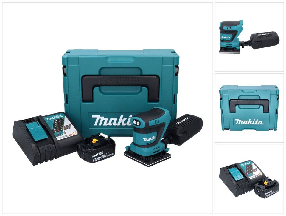 Makita Akku-Schwingschleifer DBO 481 18 V LXT 112 x 102 mm mit Akku 4,0 Ah