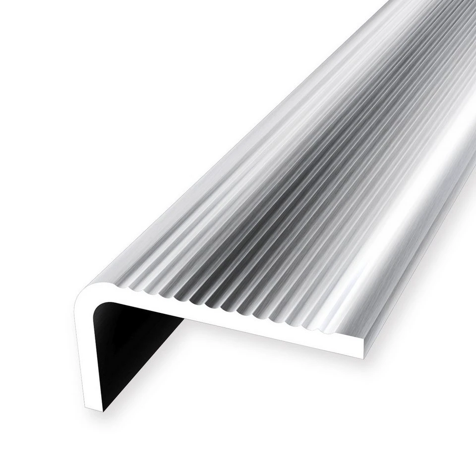 Küberit Treppenkantenprofil 20 x 40 x 2500 mm Winkelprofil Edelstahl ungebohrt