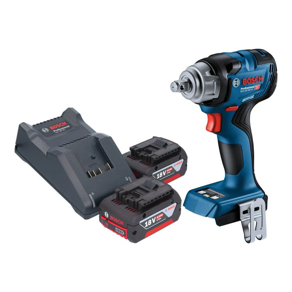 Bosch GDS 18V-330 HC Professional Akku-Schlagschrauber 18V 330 Nm 2x 4,0 Ah Ladegerät