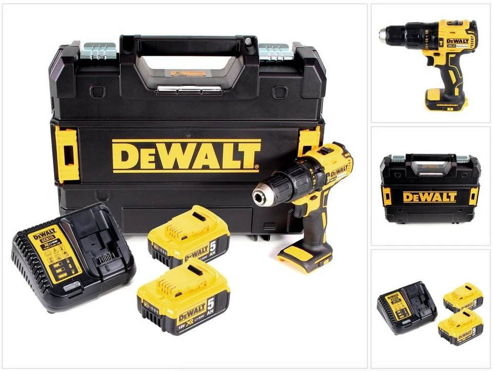 DeWalt DCD 778 P2T Akku Schlagbohrschrauber 18V 65 Nm 2x Akkus 5,0 Ah XR