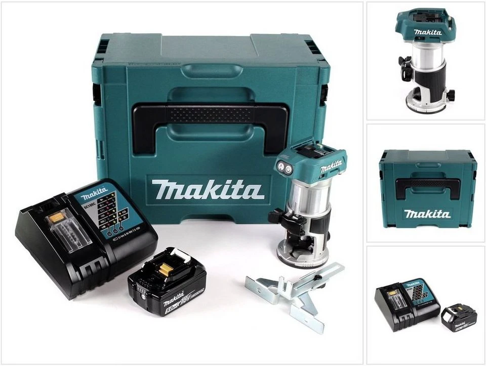 Makita DRT 50 Akku-Multifunktionsfräse brushless 18 V mit 5,0 Ah Akku