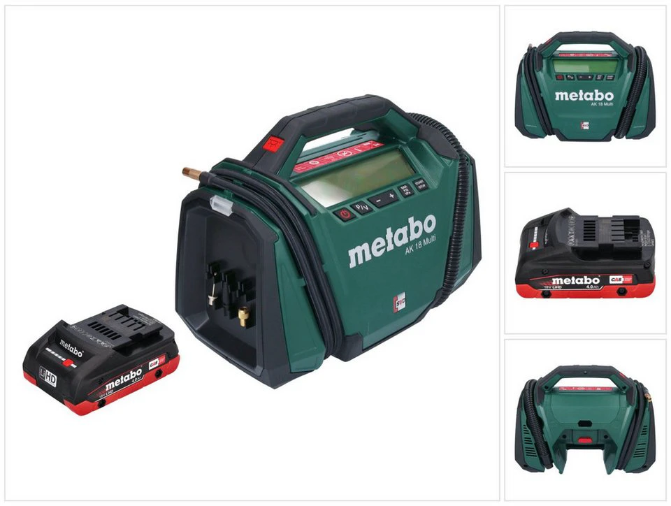 Metabo AK 18 Multi Akku-Kompressor 18 V 11 bar 4,0 Ah ohne Ladegerät