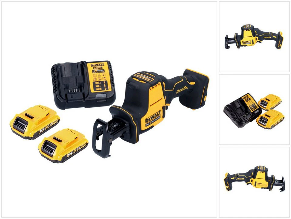 DeWalt Akku Säbelsäge DCS 369 18 V Brushless 2x Akku 2,0 Ah